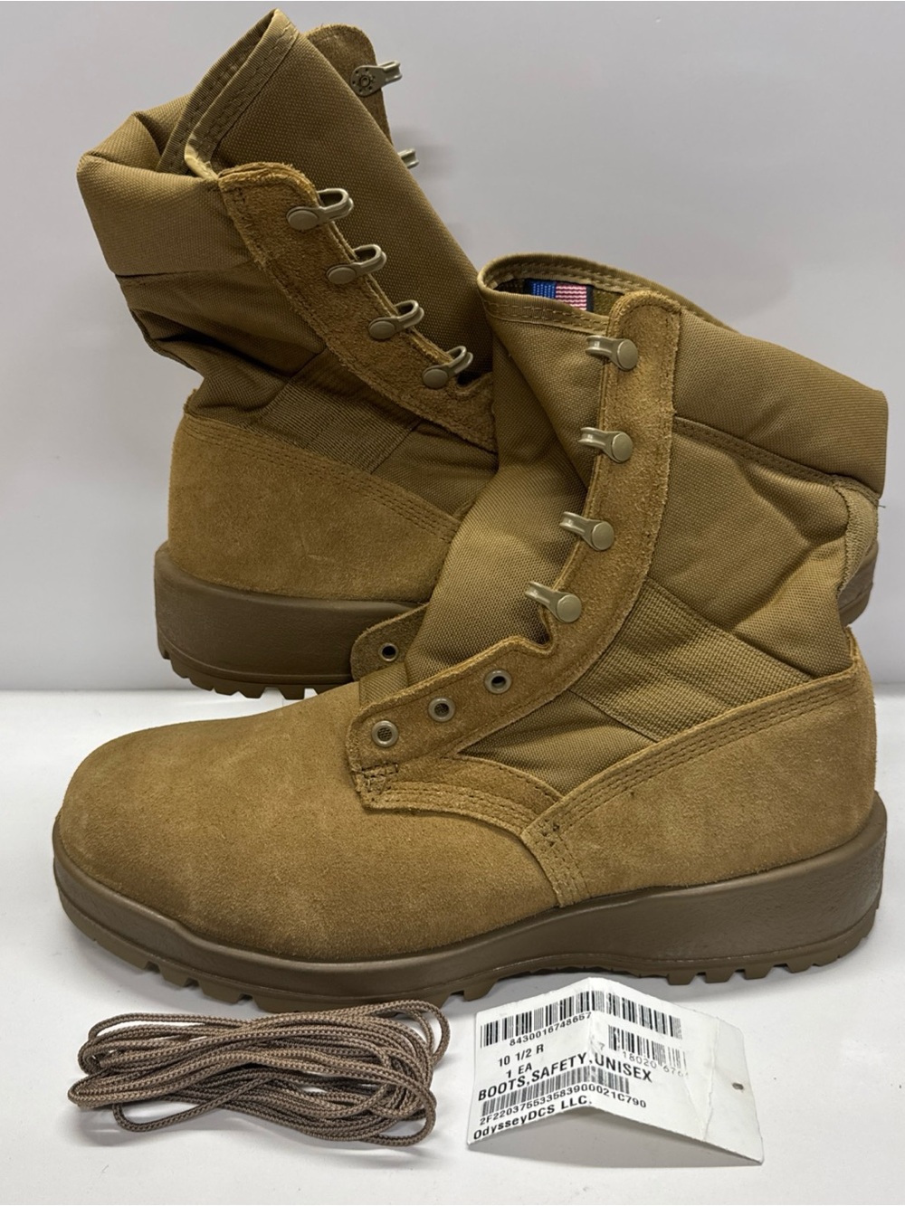 New Altama Combat US Military Boots Safety Toes SPE1C1-18-D-1042 Brown SZ, 10.5